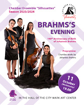 Concert ”Silhouettes”- Brahms's Evening 11 October 2023